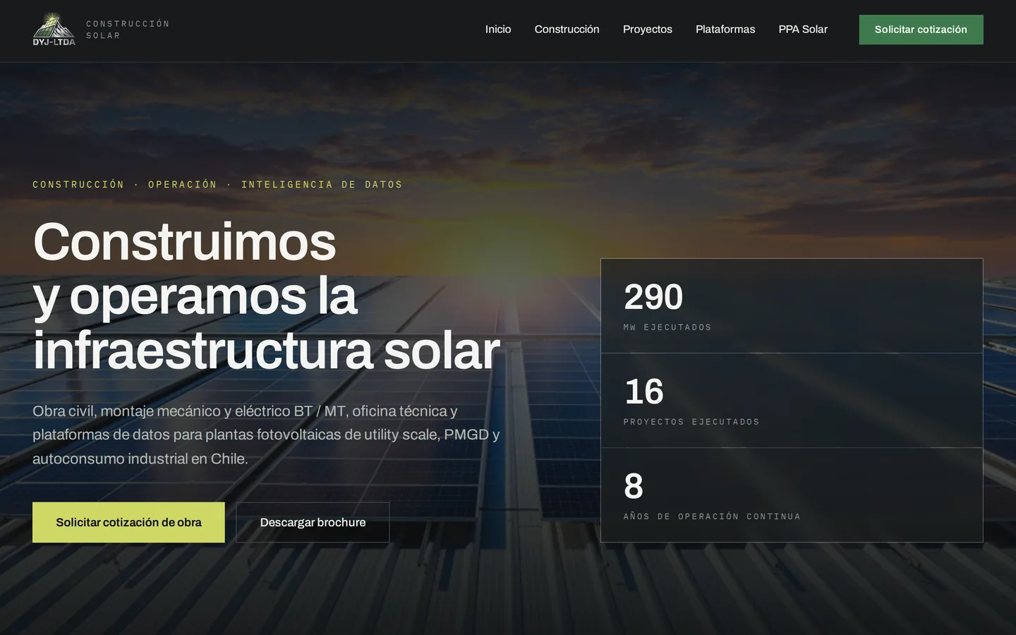 Sitio dyj-ltda.cl